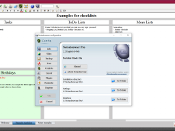 Configuration dialog
